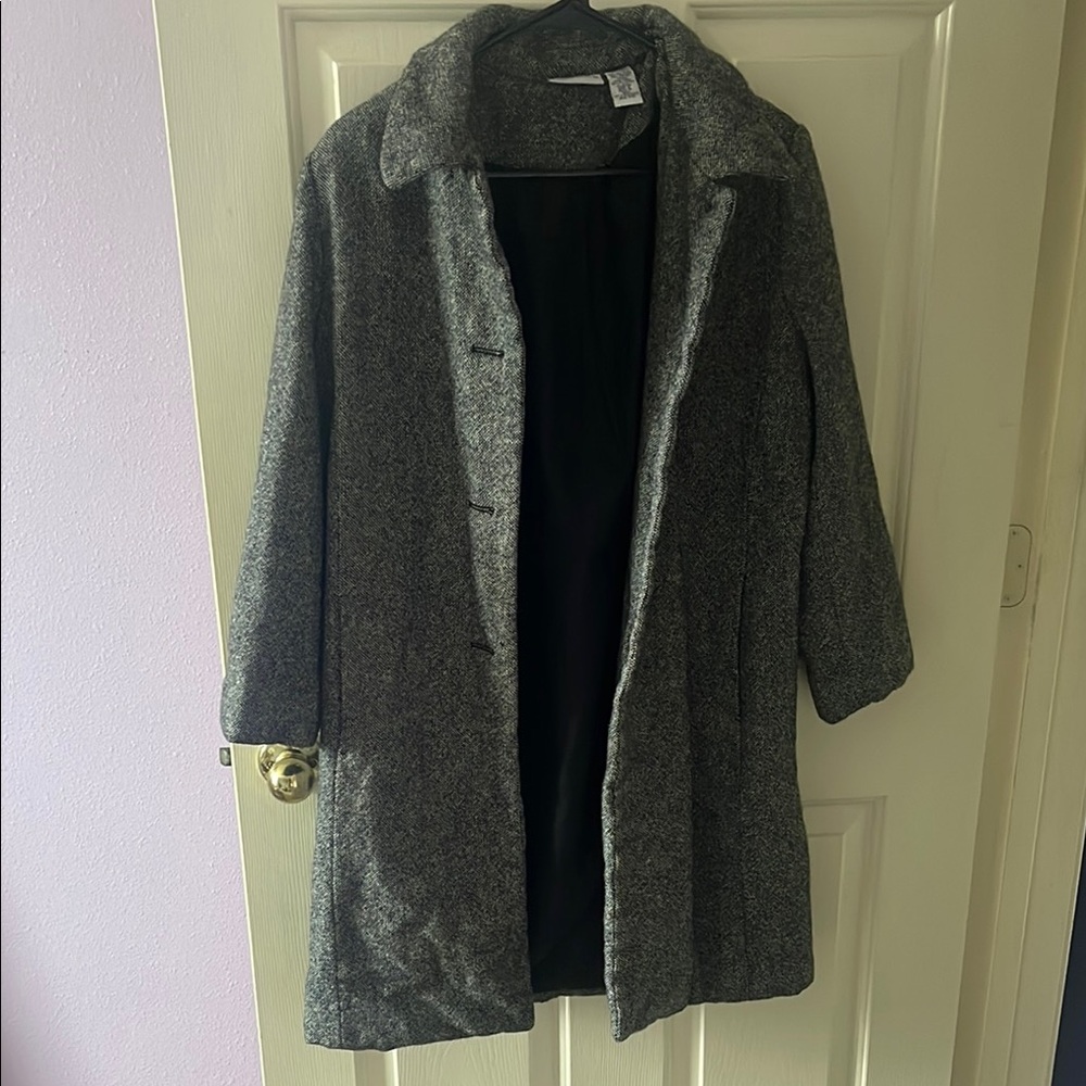 Jaclyn Smith Gray Pea Coat Timeless Design